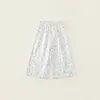 2026 Novo Comércio Exterior Pele Macia Amiga da Pele Nicho Verão Floral Sem Mangas Blusa Calça de Pernas Largas Conjunto de Duas Peças Conjunto para Meninas