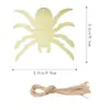 Artesanía de Madera Colgantes de Halloween Calabaza, Araña, Fantasma, Bruja Decoraciones Colgantes Halloween DIY