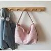 Bolsa Transversal de Ombro Único Design de Nicho Moda 2025 Grande Capacidade Estilo Chinês Bolsa Personalizada de Dumpling Bolsa de Lona para Mulheres