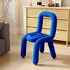 Taburete de Tocador, Taburete de Tocador para Dormitorio, Silla de Comedor de Diseñador con Tubo Curvado, Silla Pulpo, Silla de Maquillaje Dopamina, Silla Irregular