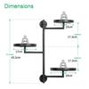 Prateleira de Plantas para Janela Amazon Prateleira Rotativa de Armazenamento Interna de Ferro de Parede Prateleira Decorativa de Múltiplas Camadas Prateleira de Flores para Varanda