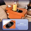 2025 Nuevo Modelo Caja Reposabrazos Central para Coche Alza Almohadilla Cubierta Protectora Portavasos Doble Caja de Pañuelos para Coche de Cuero de Gama Alta