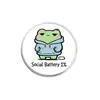 Broche de Rana Animal Lindo Insignia de Metal Accesorios para Ropa Pin de Solapa Patrón Geométrico Redondo Venta al por Mayor de Fábrica
