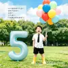 Globos de fuegos artificiales de tira larga de color dopamina para exteriores, accesorios para fotos infantiles, montaje de decoración de cumpleaños para niños y niñas