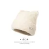 Fábrica de Chapéus de Tricô Acrílico Em Estoque Prova de Frio, Quente, à Prova de Vento, Estilo Coreano Versátil Fofo Chapéu de Tricô com Orelhas de Gato