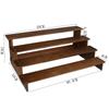 Estante con Forma de Escalera de Madera Maciza al por Mayor, Estante Ampliado para Almacenamiento de Pulseras, Estante de Exhibición para Cuentas Budistas y Joyería, Soporte de Exhibición para Pasadores