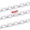 Corrente de Joias em Aço Inoxidável em Forma de Diamante com Elos em L Lavável Corrente para Colar Pulseira Corrente para Joias Corrente para Contas DIY