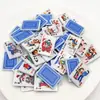 Cartas de Baralho Simuladas Miniaturas de Comida Brinquedos Mini Casa de Brincar Loja de Conveniência Grampo de Cabelo com Cola de Creme Acessórios de Cabelo Acessórios para Joias DIY
