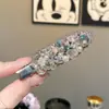 Pinza para el Cabello Súper Brillante de Pedrería y Perlas, Pinza de Pato para Mujer, Estilo Coreano, Exquisita, Moderna, Pinza Versátil para el Cabello, Pinza para el Fleco, Accesorio para el Cabello