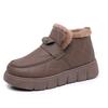 Botas de Nieve Birkenstock Zapatos para Mujer en Otoño e Invierno Zapatos de Mujer Forrados de Lana Zapatos de Algodón para Mujer Zapatos sin Cordones con Suela Gruesa Zapatos de Madre Zapatos de Moda que Aumentan la Altura
