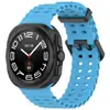 Adequado para Samsung Ultra Pulseira de Silicone Watch7Ultra Pulseira Marinha 47mm Respirável Substituição Pulseira Esportiva