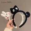 Linda Diadema de Conejo de Peluche para Niños y Adultos Mascarada Festival Performance Disfraz Pinza para el Cabello Diadema de Gatito