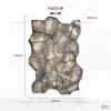 Pele de Pedra PU Imitação de Arenito Branco Pedra Cultural Parede Externa de Villa Painel Decorativo de Azulejo de Imitação de Pedra Parede de Fundo de Azulejo Antigo Parede Externa