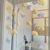 Nube Amarilla Estrella Hogar Amor Cortina Colgante Decoración Cortina de Nube Linda Decoración Colgante Cortina Colgante Decoración Creativa Puerta de Dormitorio