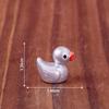 Pato Pequeño Creativo Que Trae Suerte Micro-Paisaje Artesanía de Resina Accesorios de Decoración DIY Figuras de Animales Lindas Hechas a Mano