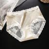 Ropa Interior Sexy de Encaje con Aberturas para Mujer 10A Antibacterial Entrepierna de Seda Cuidado Shorts Calzones de Satén Ligeros y Transpirables