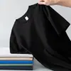 Camiseta de Manga Corta para Hombre Color Sólido Camisa Base Moderna Barata Manga Media Top de Verano Seda de Hielo