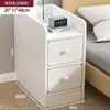 Mesa de Cabeceira para Quarto, Armário Doméstico Simples Moderno com Fechadura, Pequeno Rack de Armazenamento, Mini Armário para Quarto