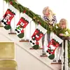 Meias de Natal Novas Transfronteiriças Saco de Presente Grande de Natal Meias de Boneca Suprimentos de Decoração de Natal Pingentes para Árvore de Natal