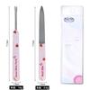 Lima de Uñas de Acero Inoxidable Doble Cara Tira de Fricción Profesional Pulido Exfoliante Herramienta de Manicura Set de Manicura Pinza para Cutícula Muerta