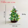 Árbol de Navidad de Vidrio, Regalos Transfronterizos de Vidrio Zibo, Artesanías para Montar en Coche, Adornos, Decoraciones de Regalo de Navidad