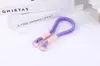 Nueva Funda de Teléfono con Bloques de Color con Cordón Antiperdida, Anillo de Resorte Multifuncional de Doble Extremo Pintado, Fabricante de Cordón Corto con Bloques de Color