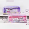 Yuemu Stationery Estojo de Lápis Cena 3D Série Família Doce Divertida Sanrio Genuíno Bolsa de Armazenamento de Alto Valor para Estudantes