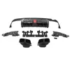 Adequado para Mercedes-Benz Classe C Classe E W205W213 Modelo Esportivo de Quatro Portas Modificado e Atualizado Brabus com Lábio Traseiro Leve e Ponteira de Escape