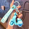 Llavero de Mini Coche Eléctrico Sanrio Creativo de Dibujos Animados para Niñas, Colgante de Bolso, Llavero de Coche, Decoración de Mochila