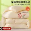 Colcha de Terciopelo de Nube de Invierno, Relleno de Colcha Espeso y Suave, Colcha Individual para Dormitorio de Primavera y Otoño, Ropa de Cama de Algodón, Adecuada para Todas las Estaciones