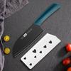 Cuchillo negro con mango verde oscuro, tabla de cortar, juego completo de cuchillos de cocina, cuchillo de corte, cuchillo de fruta, tabla de cortar para dormitorio, cocina, dormitorio, hogar