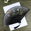 Fábrica atacadista de leques venda direta comércio exterior ponto turístico leque dobrável pequeno leque dobrável verde dois leque dobrável estilo chinês feminino presentes para estudantes