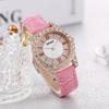 Amadi cinturón nuevo Romano literal diamante completo lujo para mujer elegante para combinar con todo Reloj + pulsera reloj de cuarzo caja de regalo