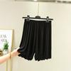 Shorts Holgados de Modal para Mujer, Pantalones Casuales de Verano Delgados de Cintura Alta y Talla Grande, Pantalones de Pierna Ancha con Volantes para Uso Exterior y Ropa de Dormir para Casa