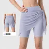 Pantalones de Yoga Falda Cubierta Malla Transpirable Una Pieza Cubre Glúteos Artefacto Deportivo Correr Fitness Triángulo Cubre Glúteos de Yoga