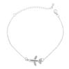 Venta caliente transfronteriza estilo coreano circonita diamante completo micro-incrustado avión pequeño elegante pulsera simple moda pulsera de estudiante al por mayor