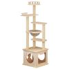 Venta de Liquidación de Artículos Ligeramente Defectuosos, En Stock, Envío Inmediato: Marco de Escalada para Gatos, Tabla Rascadora Grande de Madera Maciza para Gatos, Colección de Marco de Escalada con Juguete Integrado Grande de Madera de Caucho