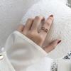 Hecheng Crystal Japonês Luz Luxo Anel de Dedo Indicador Moda Feminina Personalizado Estudante Fresco Amor Flor Estilo Coreano Simples