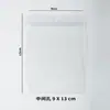 Bolsa de armazenamento de joias transparente com furo para pendurar saco selado de PVC joia braceletes de texto joias de brincar saco de embalagem autosselante