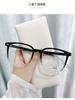 Armações de Óculos para Miopia Acabadas, Lentes Planas, Versátil, Anti-Luz Azul, Unissex, Armação Grande, Estilo Chinês, Punk, Estilo Étnico