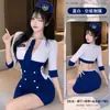 Lingerie Sexy e Fofa Borboleta Miao Si, Uniforme de Aeromoça, Conjunto Provocante e Sedutor de Secretária, Conjunto Apaixonado para Seios Pequenos A135