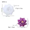 Molde de silicona de rosa tridimensional 3D con hojas, molde para pastel de mousse y pastel de luna de grado alimenticio, vela perfumada DIY