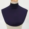 Nueva camisa con cuello falso estilo europeo y americano transfronterizo, calentador de cuello modal con cuello falso, camiseta básica de color liso para mujer, directo del fabricante