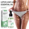 Eelhoe Aceite Esencial de Elasticidad Hoja de Loto Suave y Nutritivo, Elasticiza la Piel, Refrescante y No Pegajoso, Aceite Esencial para Masaje Elasticizante