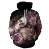 AliExpress Tendência Transfronteiriça Primavera e Outono Impressão Digital 3D Com Capuz Moletom Esportivo Casual Masculino