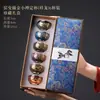 Juego de regalo de tazas de té para pareja pintadas en oro Junyao, taza maestra vintage de alta gama, taza de té Jianzhan, taza de degustación de té, regalo personalizado