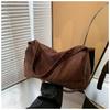 Moda Nueva Transfronteriza 2026 Versátil Casual Bolso de Hombro de Pana Pequeño Bolso Cruzado para el Trabajo y el Trayecto Bolso Almohada Bolso Cruzado