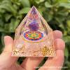 5cm 6cm comércio exterior com pirâmide bola de cristal pirâmide cristal resina de cascalho artesanato em casa