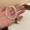 Novo Bracelete da Sorte Estilo Chinês para Mulheres, Bracelete de Sementes de Lótus, Bracelete Exquisito de Luxo Leve de Nicho, Joia de Mão com Corda Vermelha