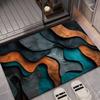 Alfombra de baño de grano de madera simulada transfronteriza, absorbente de barro de diatomeas, antideslizante, para pies, puerta de baño, alfombra de suelo resistente a la suciedad